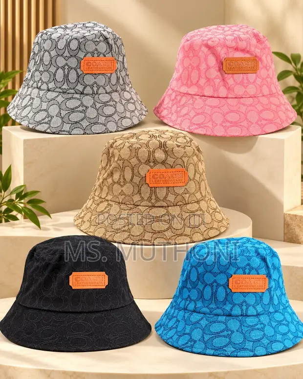 Coach Signature Heart Print Bucket Hat - 1