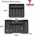 Expandable Cutlery & Kitchen Utensil Drawer Organizer Tray - 1