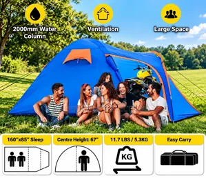2-in-1 Camping Tent (4-7 Persons)