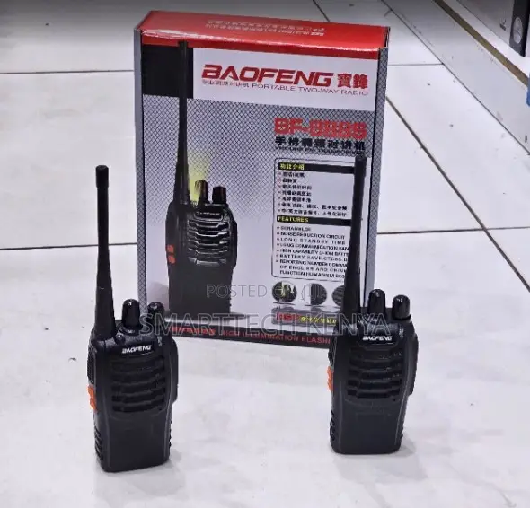 Baofeng BF-888S Walkie Talkie Professional Portable (Pakiti 2) - 1