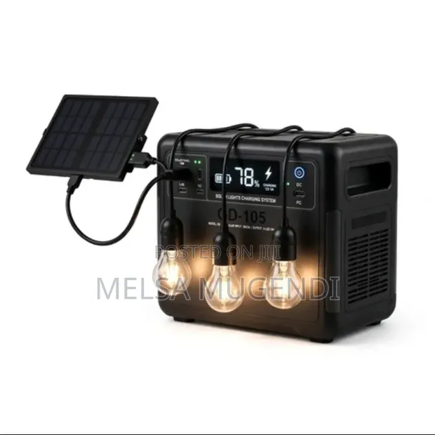 GD-105 Solar Lighting System with Charging - 1
