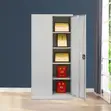 2-Door Metallic Office Storage Cabinet - 3