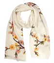 Luxury Floral Print Cashmere Pashmina Scarf - 2