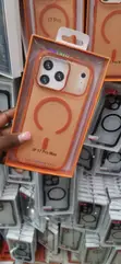 Kesi ya Orange Frost Ring MagSafe kwa iPhone 17 Pro Max - 2