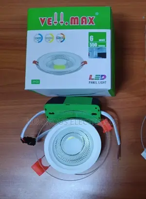 VELI.MAX 6W LED Recessed Panel Light, 550 Lumens