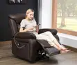 One Seater Recliner Leather Sofa - 4
