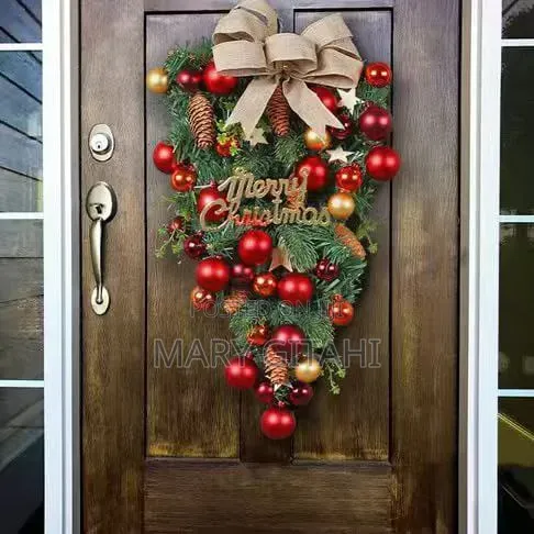 Front Door Hanging Wreath - 1