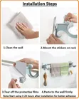 54cm Double Pole Towel Holder - Brand New - 4