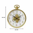 Modern Decorative Wall Clock with Moving Gears - 4