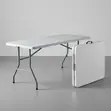 Portable White Folding Table - 1