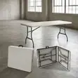 Portable White Folding Table - 2