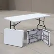 Portable White Folding Table - 4