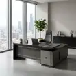 1.8m Imported Boss Desk with Side Extension - 3