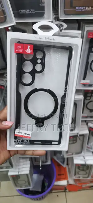 Xundd Magnetic Case na Ring Stand kwa Samsung Galaxy S23 Ultra
