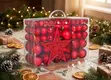 101 Pcs Classic Noel Multi-Finish Bauble & Star Topper Pack - 1