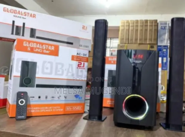 Globalstar 2.1CH Bluetooth Subwoofer Speaker System - 1