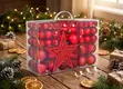 101 Pcs Deluxe Regal Red & Gold Christmas Ornament Box - 2