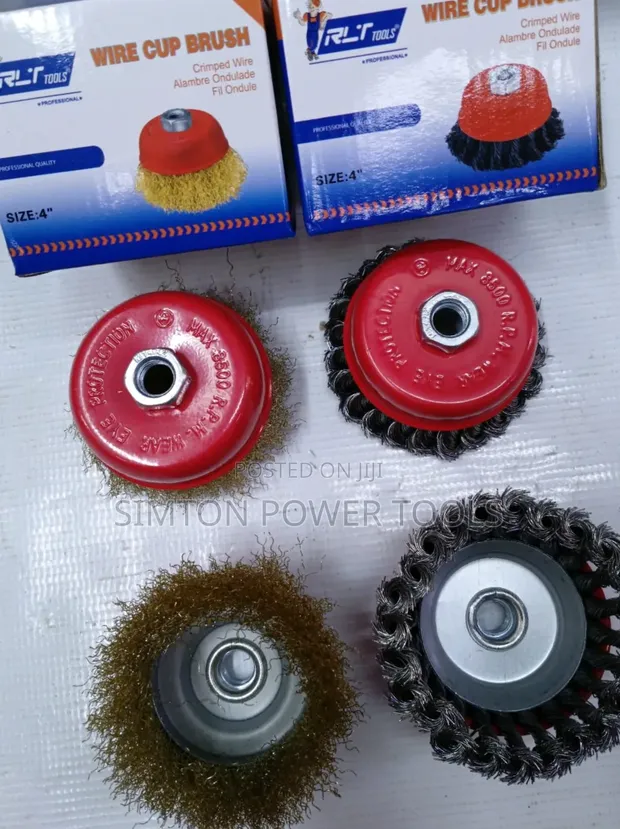 4" Brashi ya Chuma ya Kombe la waya kwa Grinder za Angle - 1