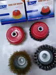 4" Brashi ya Chuma ya Kombe la waya kwa Grinder za Angle - 1