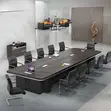 2.4M Modern Executive Wooden Boardroom Table - 2