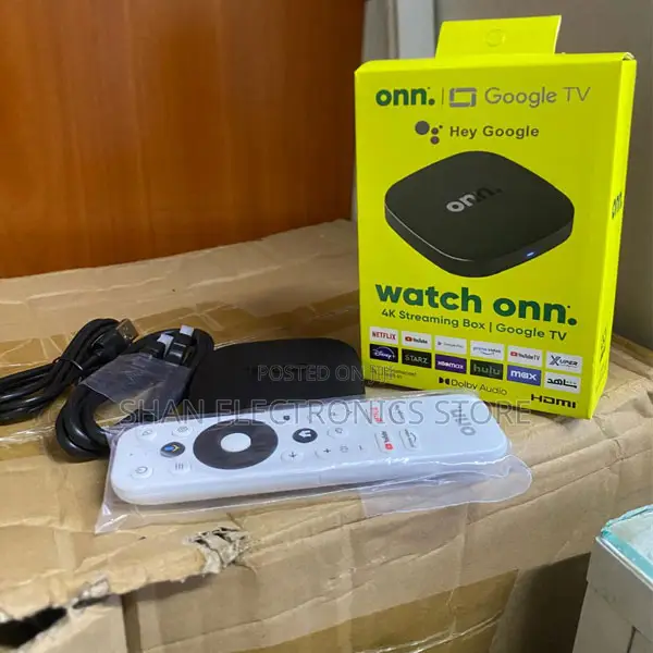 ONN Google TV Box 4K Media Player - 1