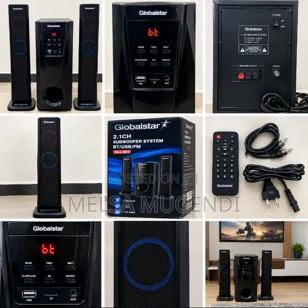 Globalstar Woofer System na Bluetooth, USB, FM - 1