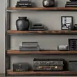 Industrial-Style 5-Tier Open Bookshelf - 5