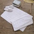 White 100% Cotton Bath Mat - 3