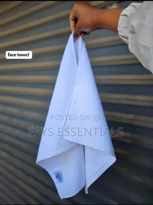 Camel Brand White Face Towels (100% Cotton)