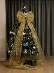 Holiday Ribbon Tree Decoration Tulle Mesh Roll Fabric - 3