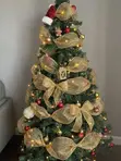Christmas Ribbon Tree Decoration - Gold Edition - 2