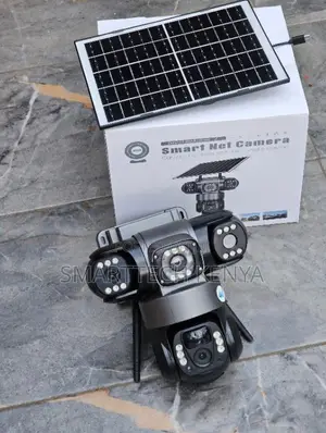 Smart V380 Pro Kamera ya CCTV ya Solar yenye Lensi Tatu