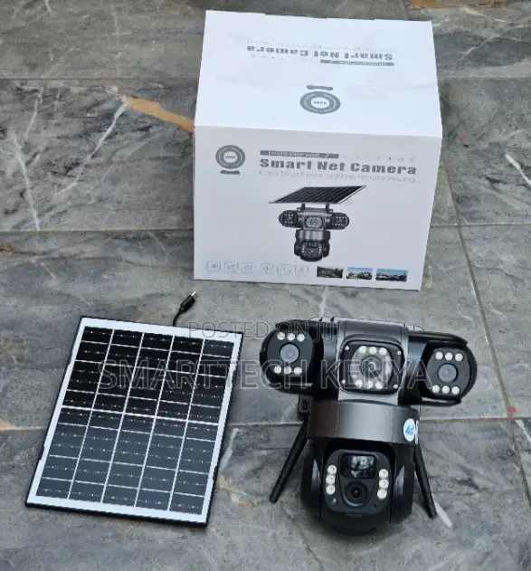 V380 Pro Triple Lens Solar WiFi PTZ Camera - 1