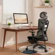 Breathable Black Mesh Backrest Office Chair - 4