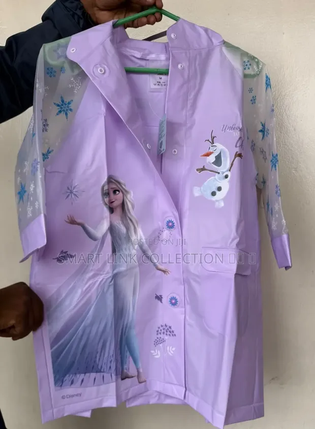 Mavazi ya Mvua kwa Watoto - Bluu, Pink, Zambarau - 1