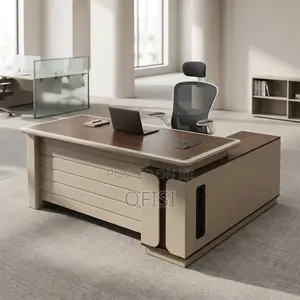 L-Shaped Office Desk with Side Return