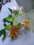 Maua ya Bandia ya Lily - Yamechanua Kikamilifu - 1