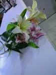 Maua ya Bandia ya Lily - Yamechanua Kikamilifu - 2