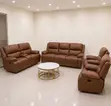 7-Seater Leather Recliner Set - 3