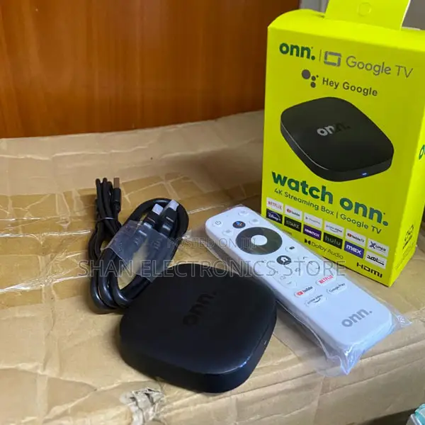 ONN Google TV Box 4K Streaming with Voice Activated Search - 1