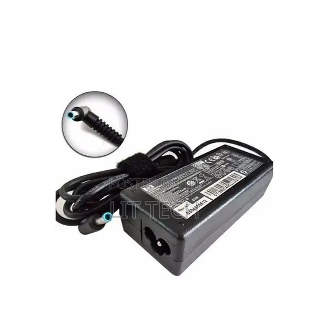 HP Blue Pin 65W Laptop Charger - 1