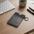 Vertical RFID Cardholder Wallet with Keyring - Carbon - 3