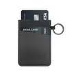 Vertical RFID Cardholder Wallet with Keyring - Carbon - 4