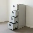 Kabati la Ofisi la Metaali la Droo 4 za Wima - 5