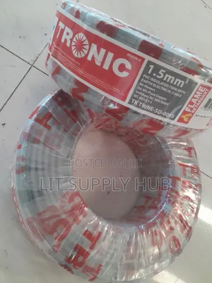 Tronic Cable ya Umeme Twin with Earth, 1.5mm, 90m