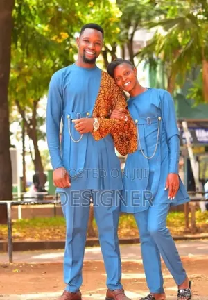 Men's African Wear Suit - Blue
