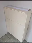 Slim Vertical Shoe Cabinet - White - 2