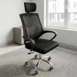 Kiti cha Ofisi cha Ergonomic cha Mesh chenye Headrest - 1