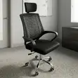 Kiti cha Ofisi cha Ergonomic cha Mesh chenye Headrest - 2