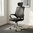 Kiti cha Ofisi cha Ergonomic cha Mesh chenye Headrest - 5